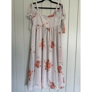 Free People Tied To You Dress S Small Off the Shoulder in Sand Combo